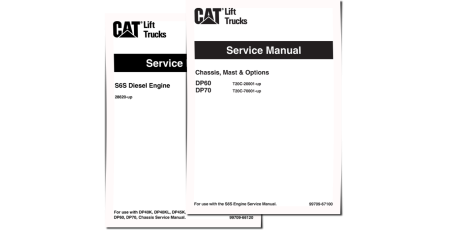 Caterpillar DP60 and DP70 Forklift Truck set of Service Manuals