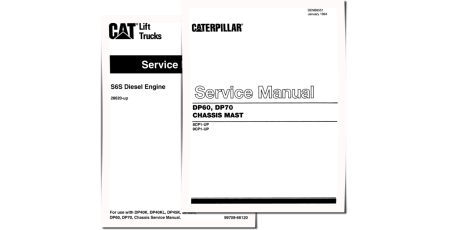 Caterpillar DP60 and DP70 Forklift Truck set of Service Manuals