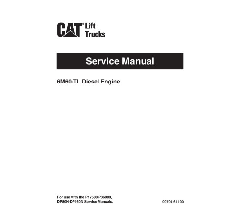 Caterpillar DP80N and DP90N Forklift Truck set of Service Manuals Caterpillar DP80N and DP90N Forklift Truck set of Service Manuals