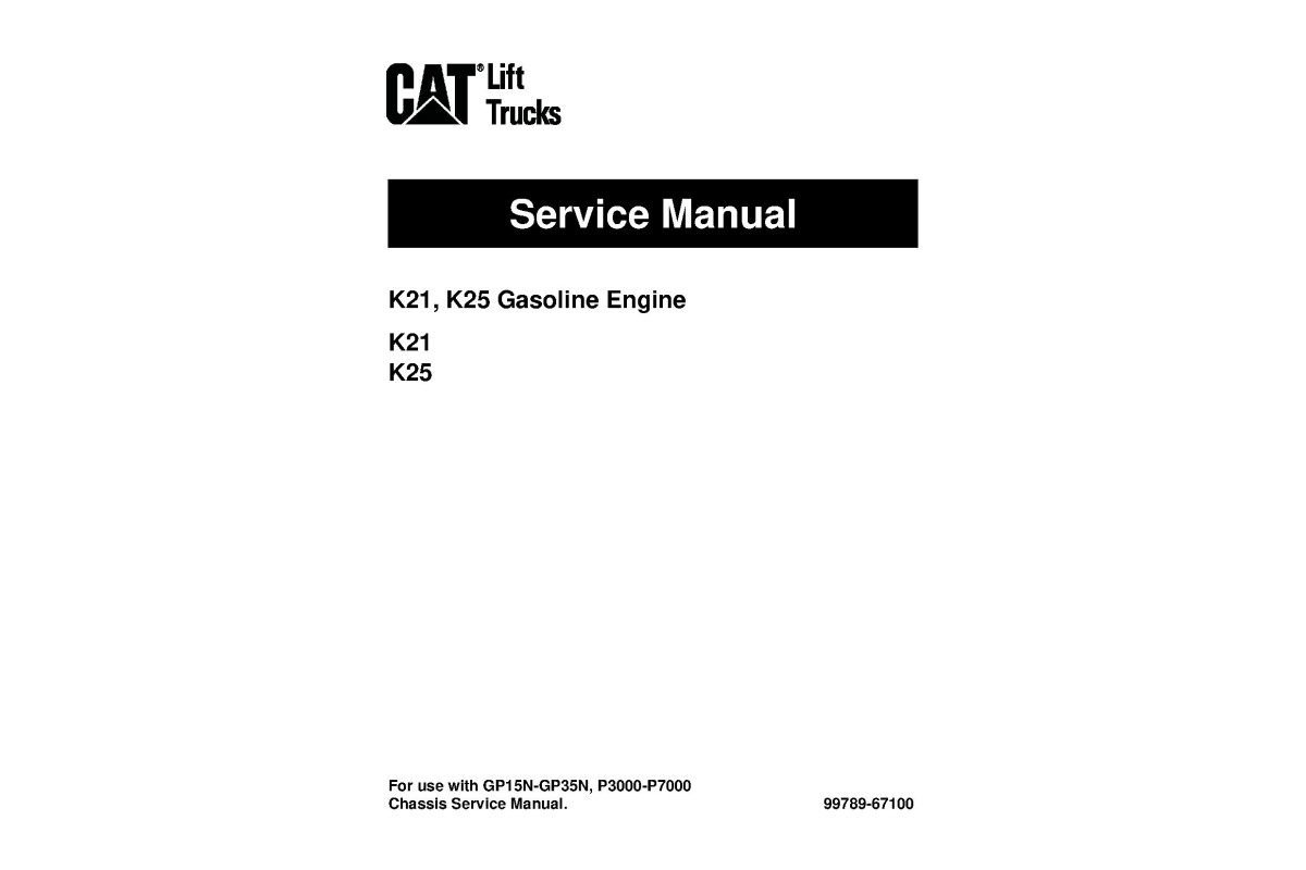 Caterpillar GP15N, GP18N, GP20CN, GP20N, GP25N, GP30N, GP35N, DP15N ...