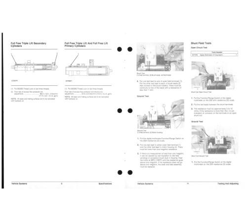Caterpillar M70D, M80D, M100D, M120D Electric Forklift Truck set of Service Manuals Caterpillar M70D, M80D, M100D, M120D Electric Forklift Truck set of Service Manuals