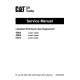 Caterpillar GC15K, GC18K, GC20K, GC20K HP, GC25K, GC25K HP and GC30K Forklift Truck set of Service Manuals